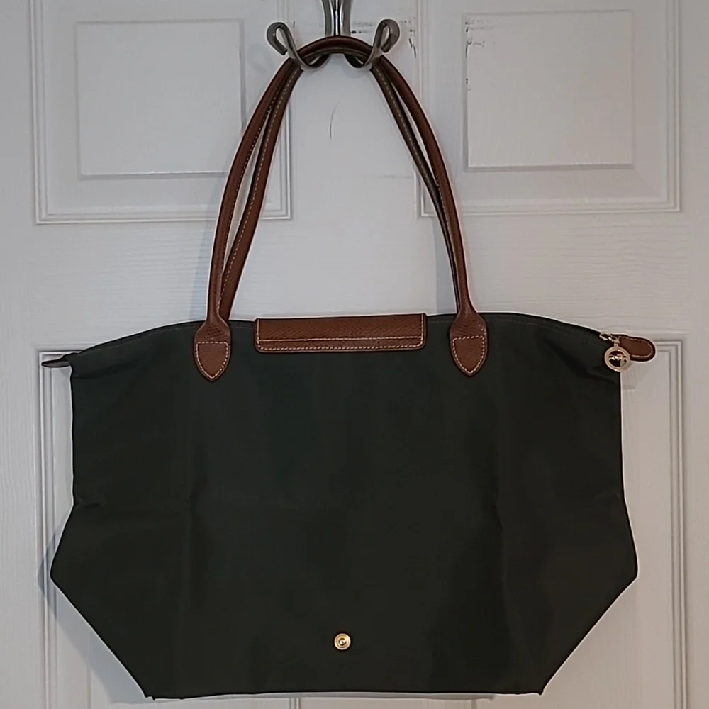 Longchamp Le Pliage Charcoal Grey Large Tote Bag - Picture 2 of 12